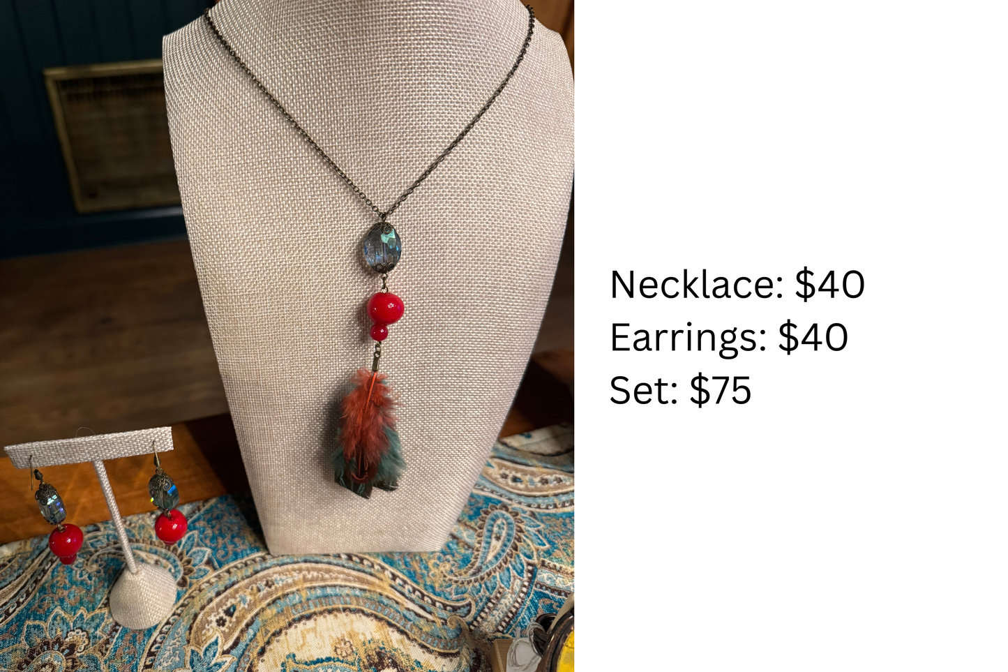 Jeweltone Necklace & Earrings