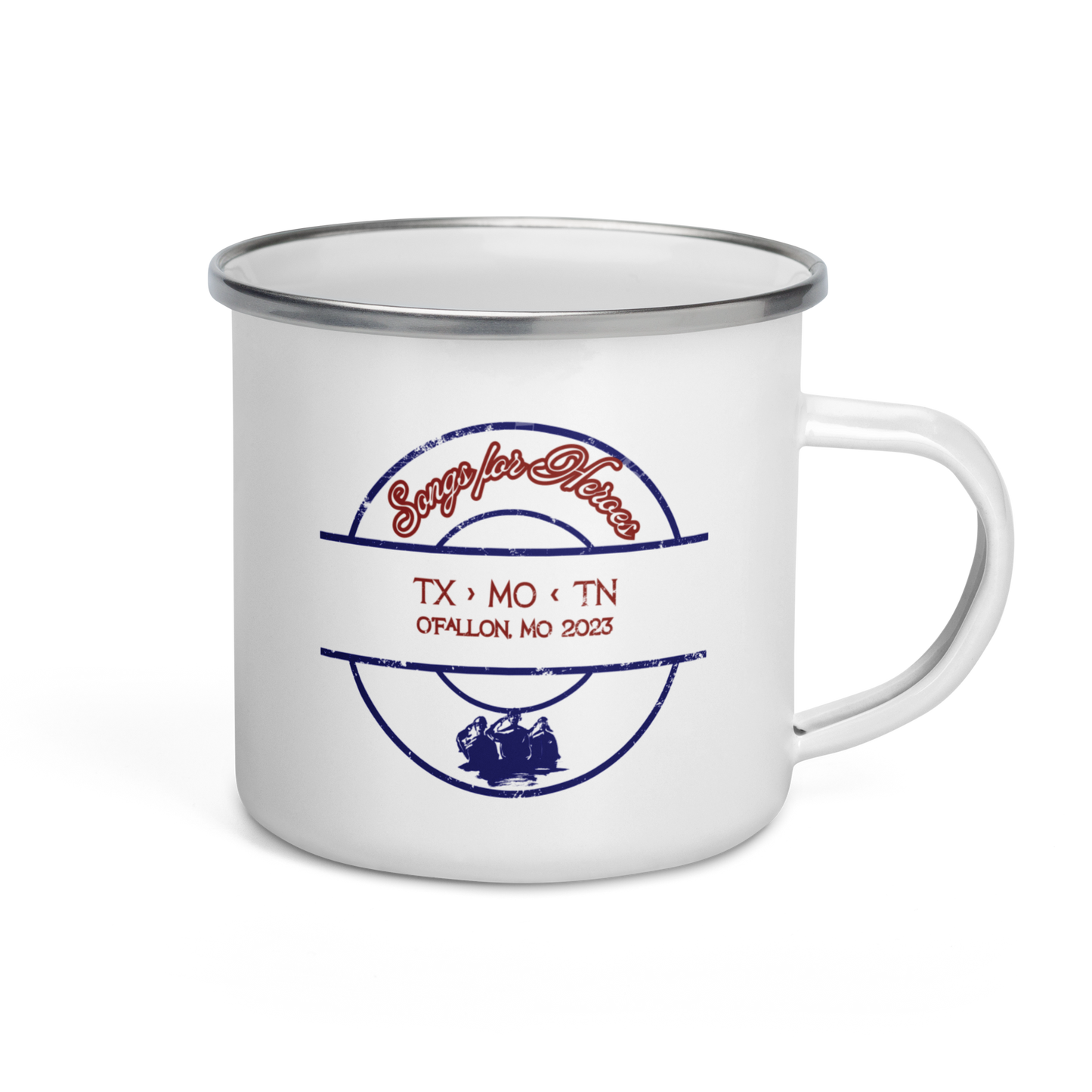 Songs for Heroes O'Fallon, MO 2023 12 oz Enamel Mug