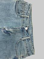 Bell Bottoms (Flared Pants Floral Printed High-Waisted Pockets Jean Pants Bottoms)