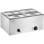 Commercial Electric Food Warmer 4-Pan Countertop Buffet 15.9