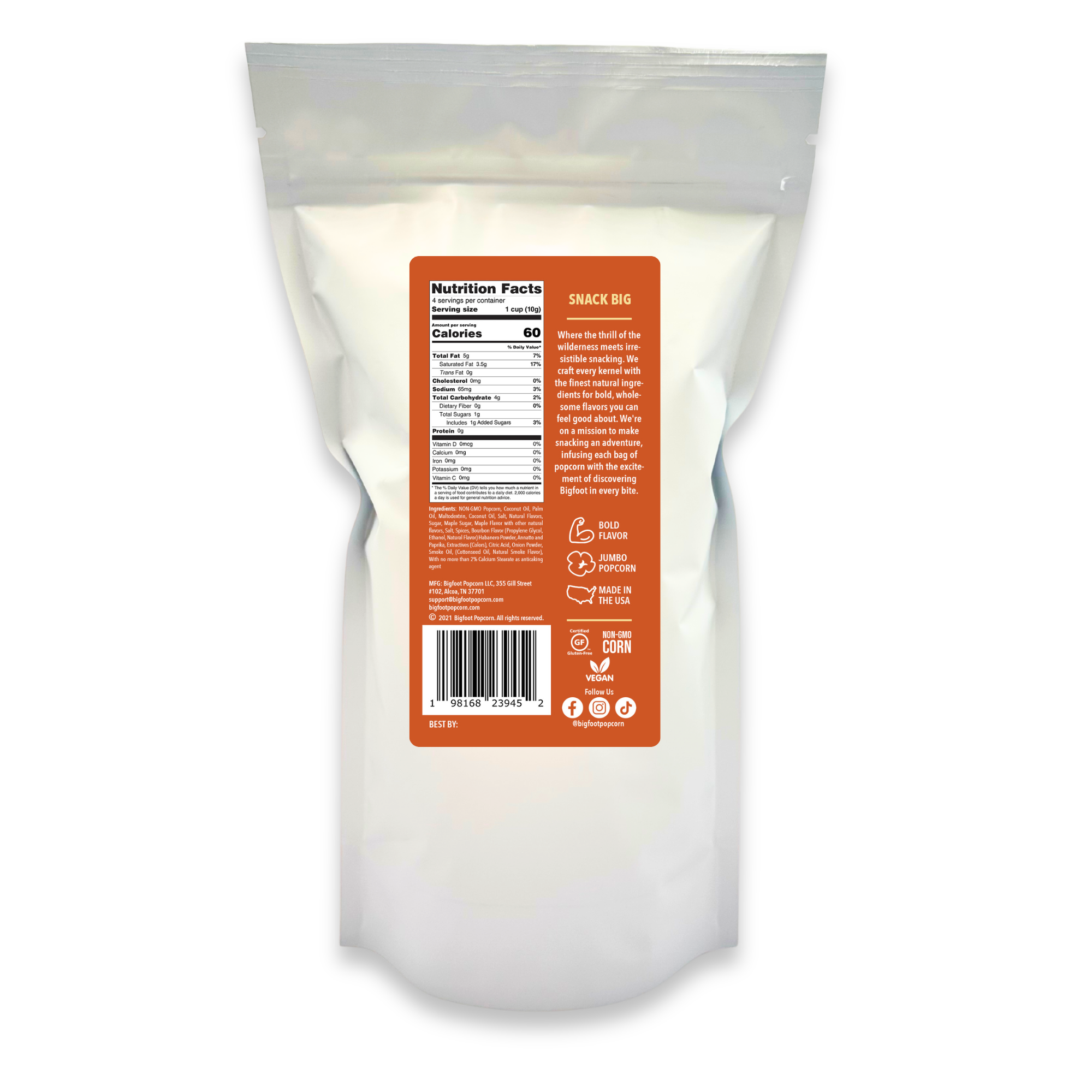 Habanero Maple Bourbon Gourmet Popcorn