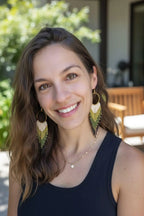 Handwoven Fringe Hoop Earrings: Gemma