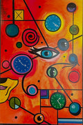 Time Don't Wait 24x26in Wood Panel