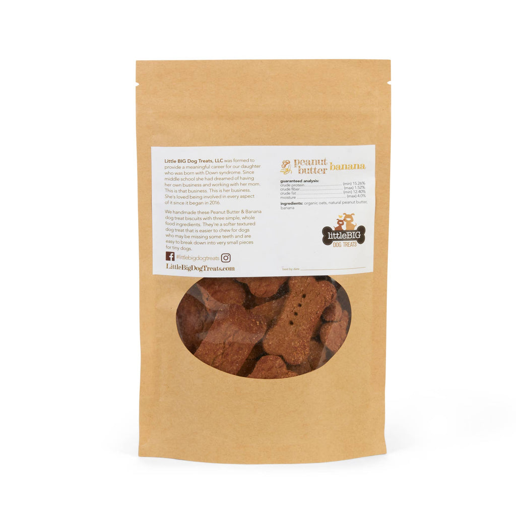 Peanut Butter Banana Biscuit Dog Treats