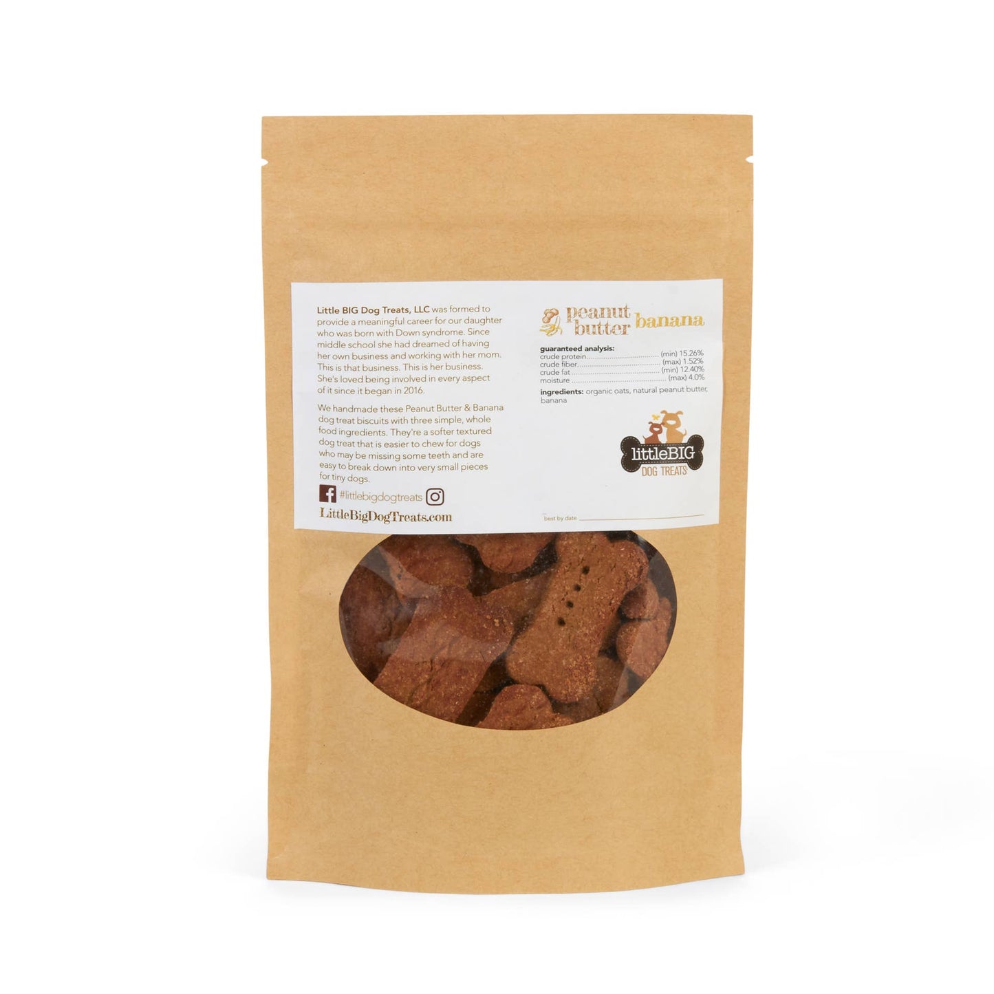 Peanut Butter Banana Biscuit Dog Treats