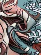 Bell Bottoms (Flared Pants Floral Printed High-Waisted Pockets Jean Pants Bottoms)