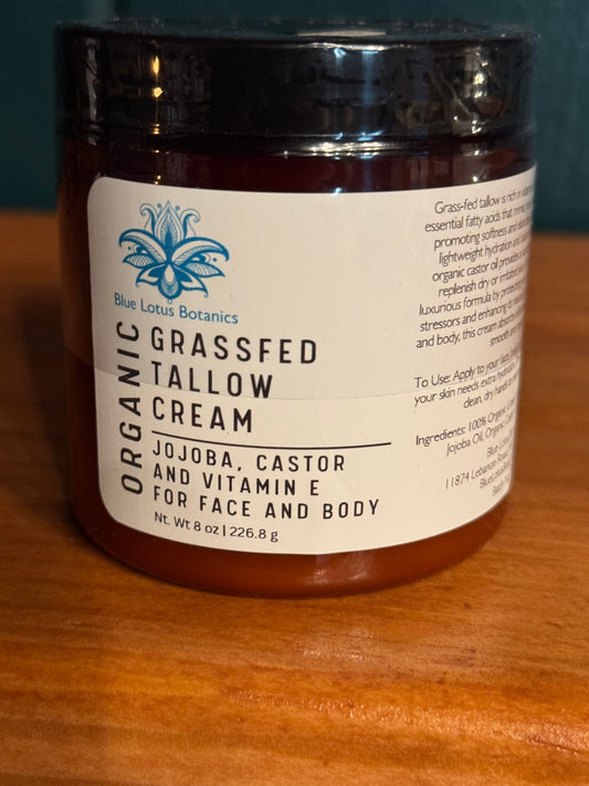Grass-fed Tallow Moisturizing Cream- 8 oz
