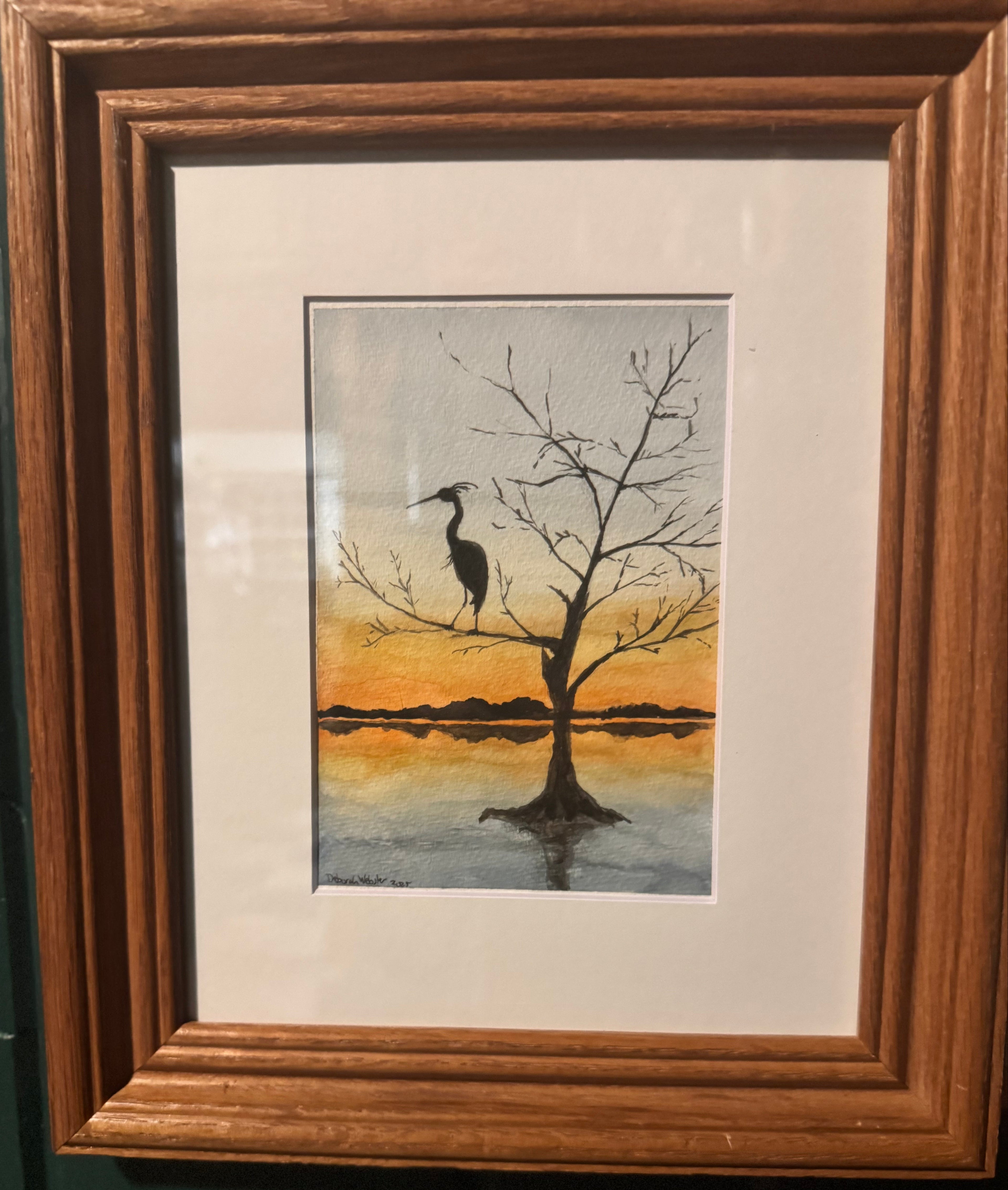 "Serenity in Silhouette" Watercolor- 5x7