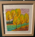 "Happy Trees" Oil Pastel- 8x8