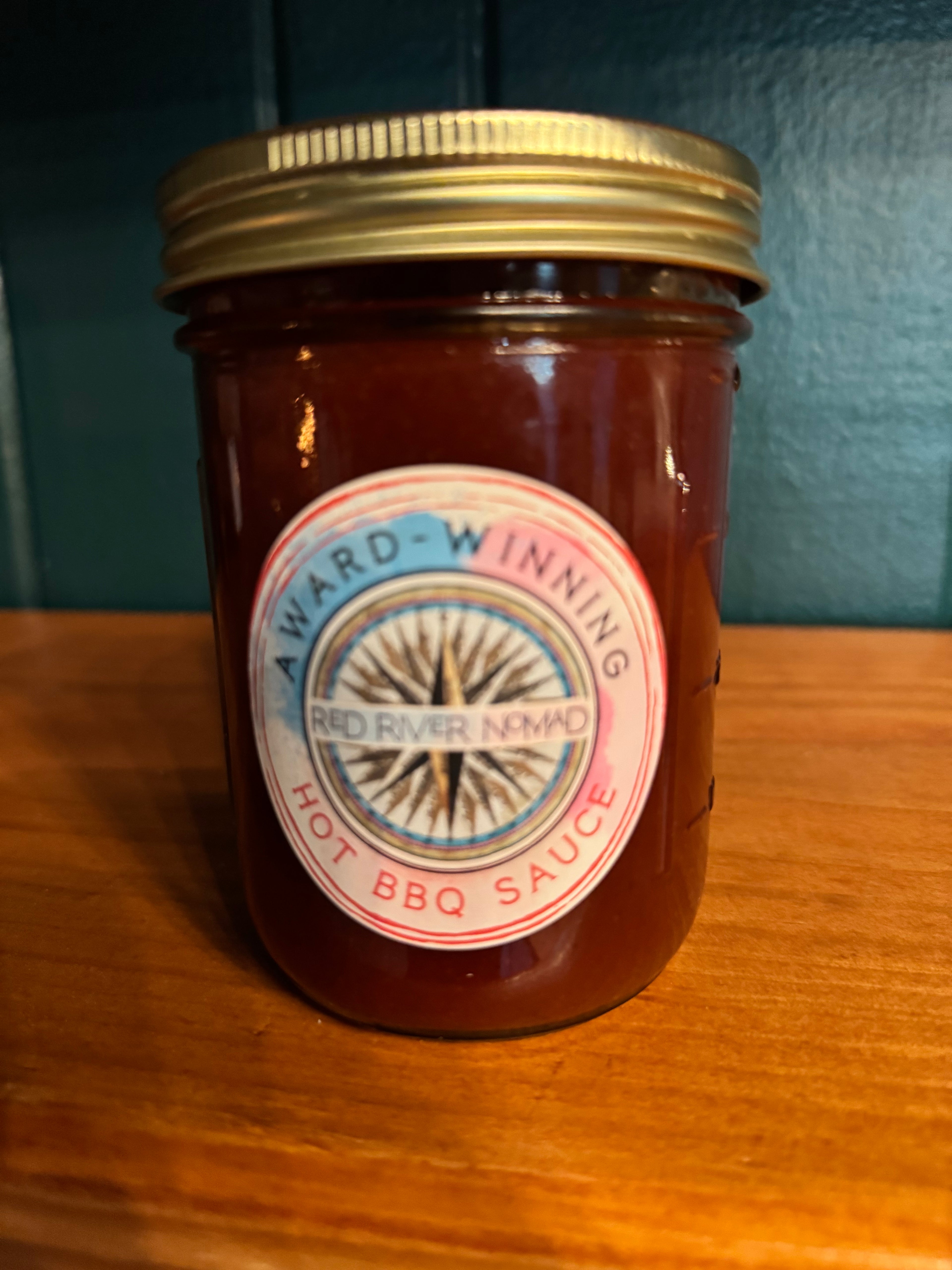 Red River Nomad Hot BBQ Sauce-12 oz