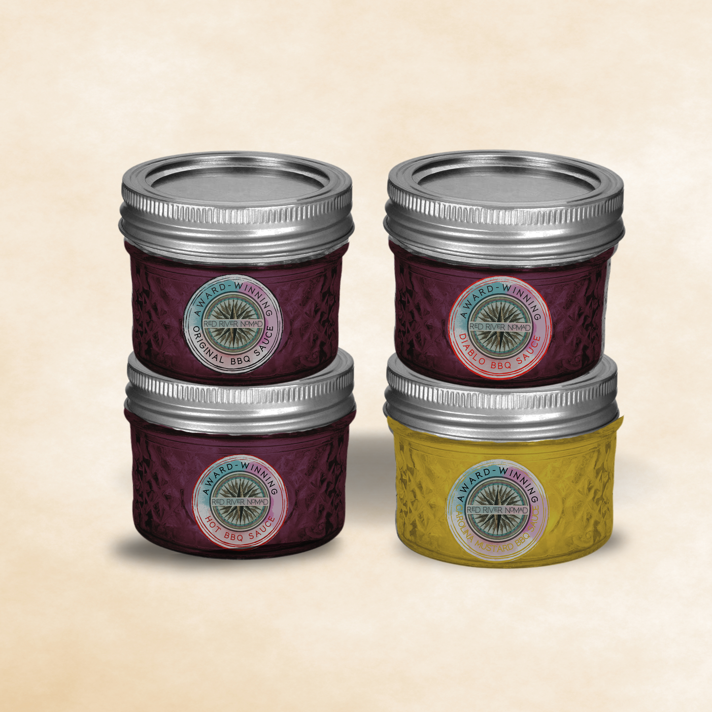 RRN Mini BBQ Sauce 4-Pack Holiday Gift Set