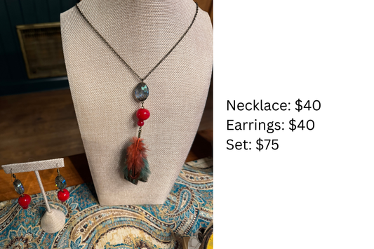 Jeweltone Necklace & Earrings