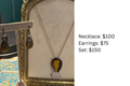 Bumblebee Necklace & Earrings