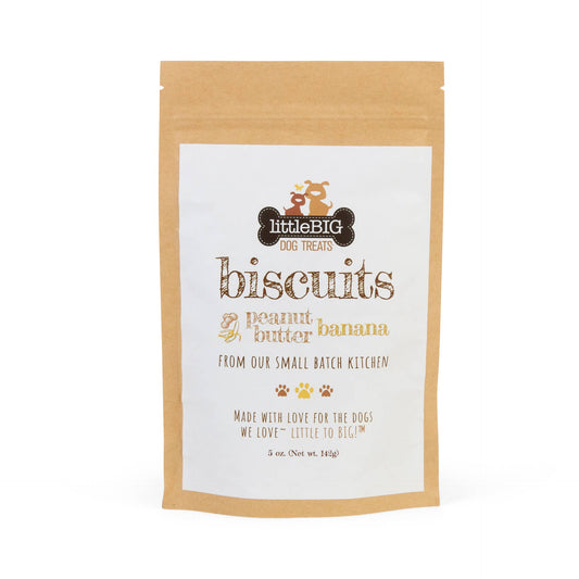 Peanut Butter Banana Biscuit Dog Treats