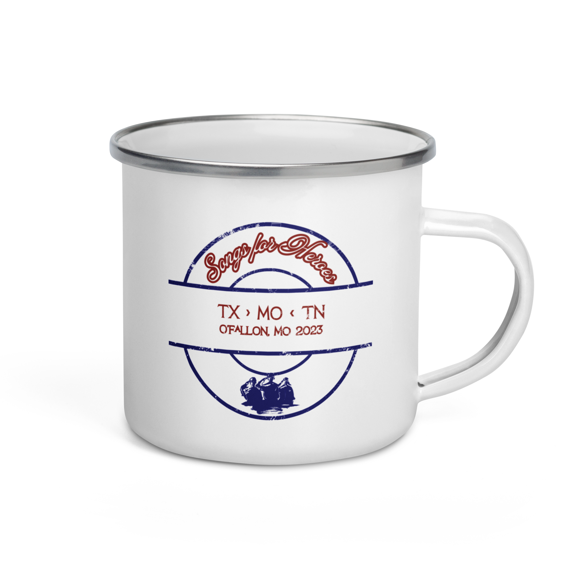 Songs for Heroes O'Fallon, MO 2023 12 oz Enamel Mug