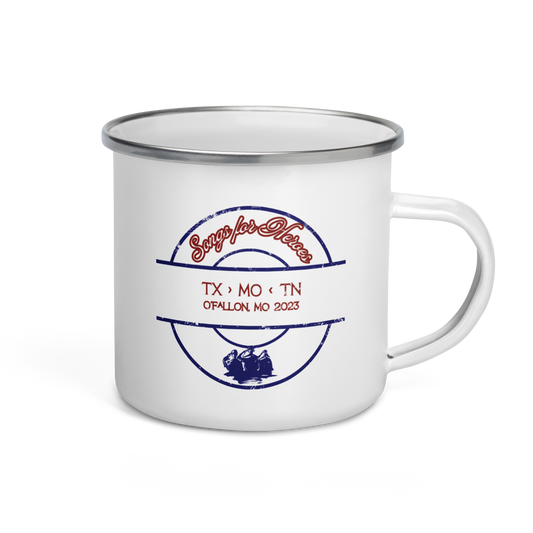 Songs for Heroes O'Fallon, MO 2023 12 oz Enamel Mug